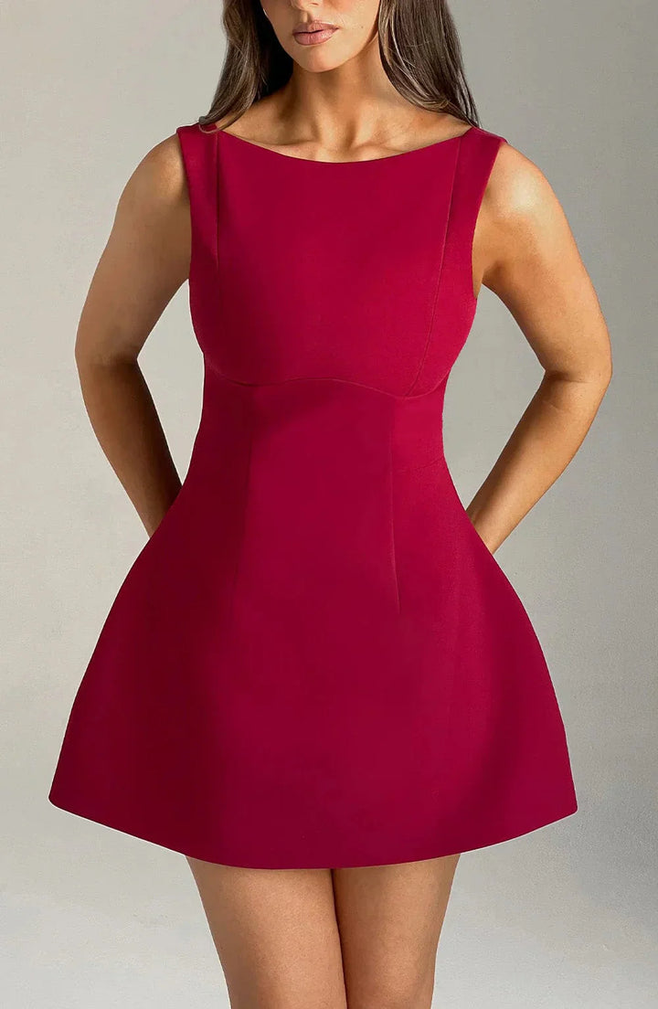 Gweeks - Sculptural Elegance Mini Elbise - gweeks.com