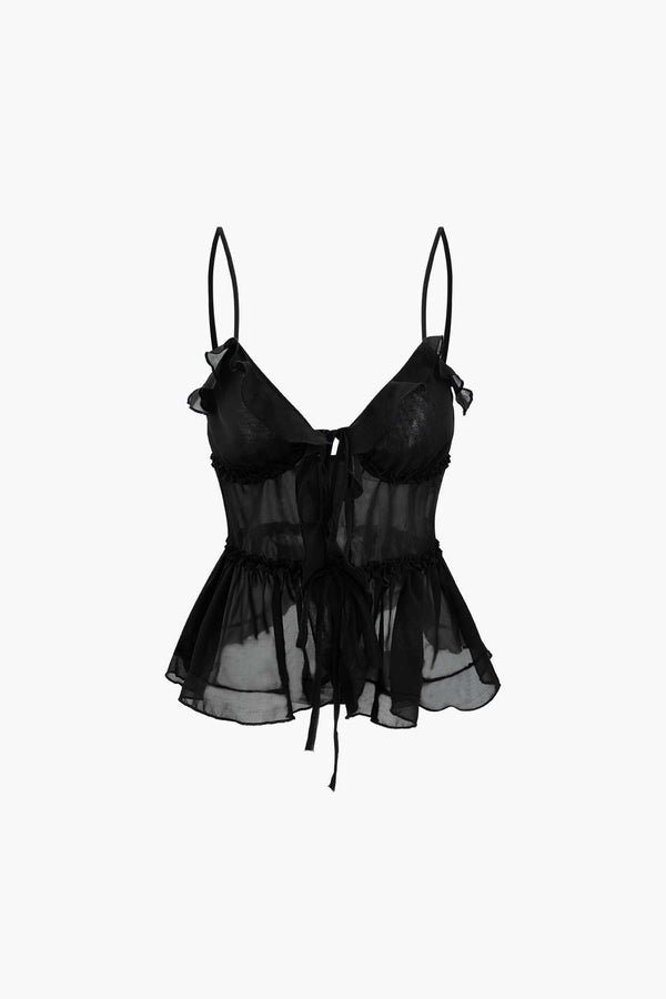 Gweeks - Shadow Lace Transparan Bluz - gweeks.com