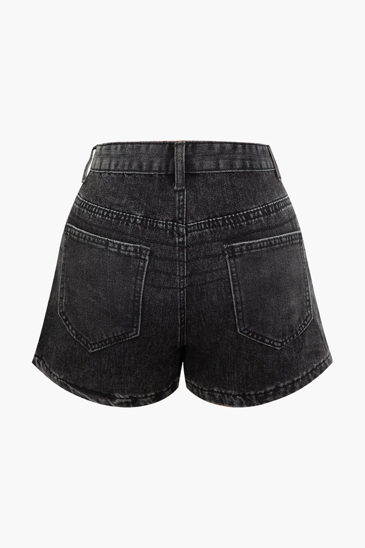 Gweeks - Shadow Wash Denim Şort - gweeks.com