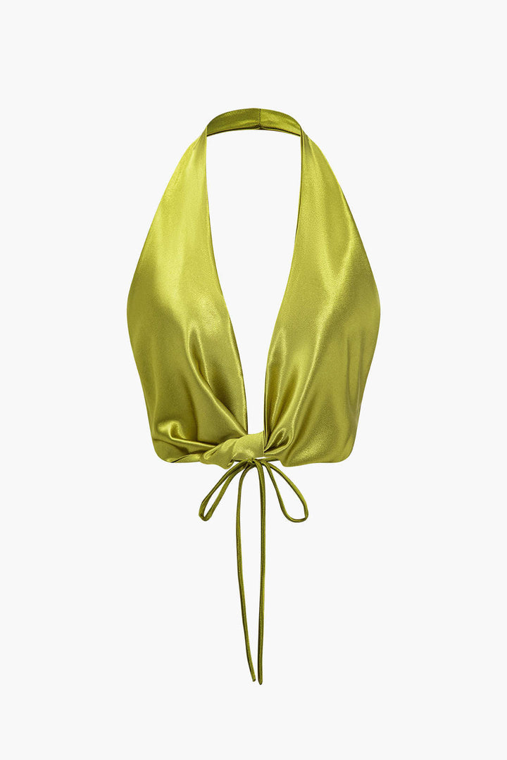 Gweeks - Silky Charm Halter Top - gweeks.com
