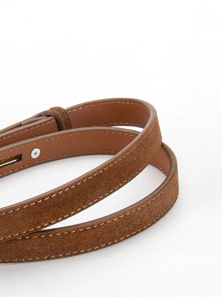 Gweeks - Sleek Charm İnce Deri Kemer - gweeks.com