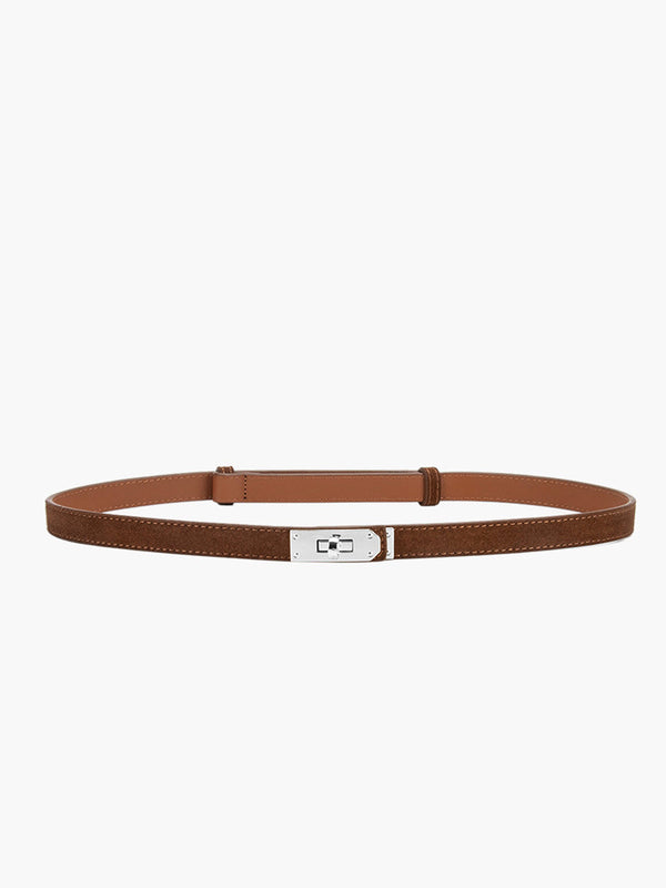 Gweeks - Sleek Charm İnce Deri Kemer - gweeks.com