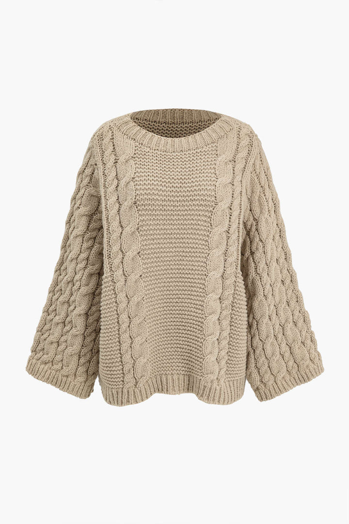 Gweeks - Soft Cable Knit Kazak - gweeks.com