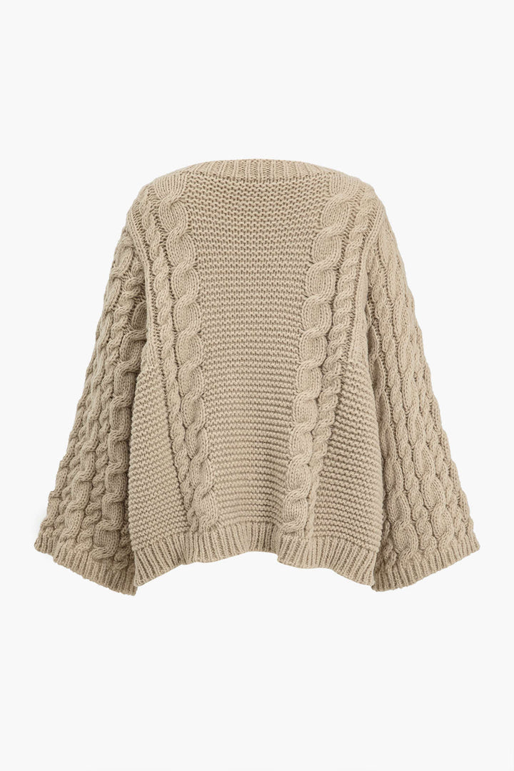 Gweeks - Soft Cable Knit Kazak - gweeks.com