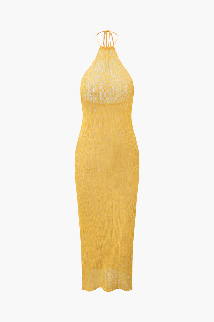 Gweeks - Solaria Halter Knit Elbise - gweeks.com