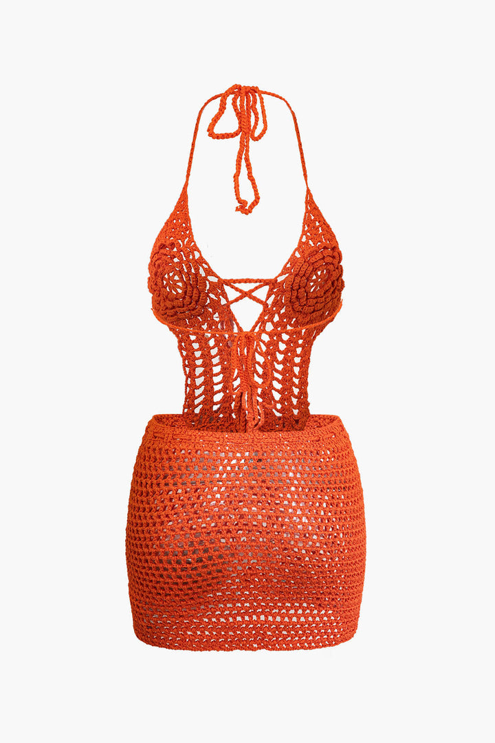 Gweeks - Solstice Crochet Halter Elbise - gweeks.com