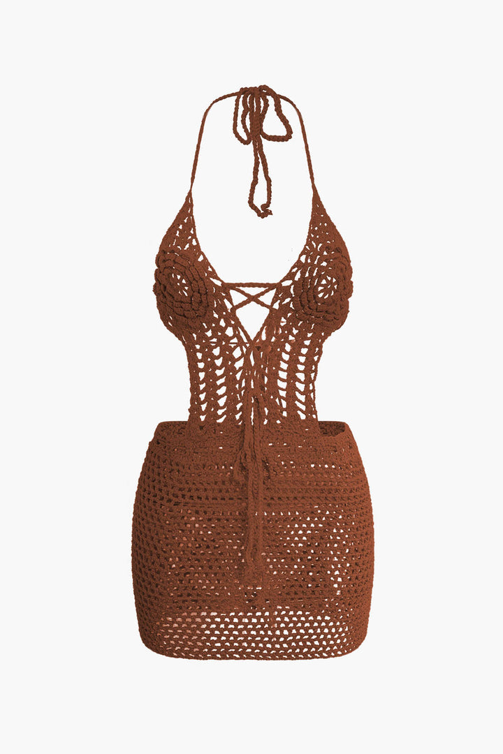 Gweeks - Solstice Crochet Halter Elbise - gweeks.com