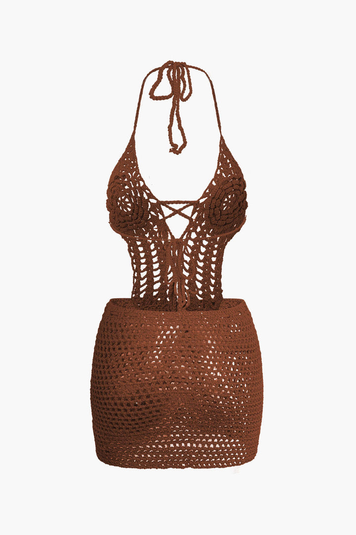 Gweeks - Solstice Crochet Halter Elbise - gweeks.com