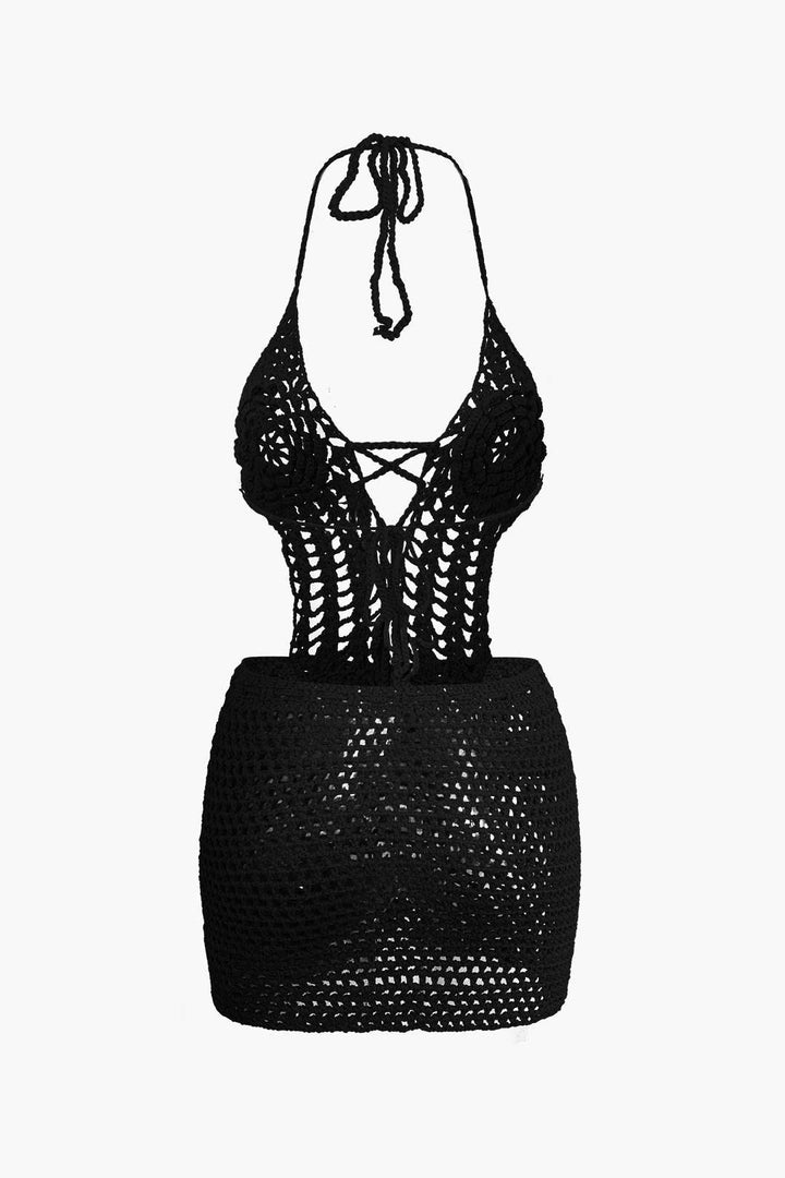 Gweeks - Solstice Crochet Halter Elbise - gweeks.com