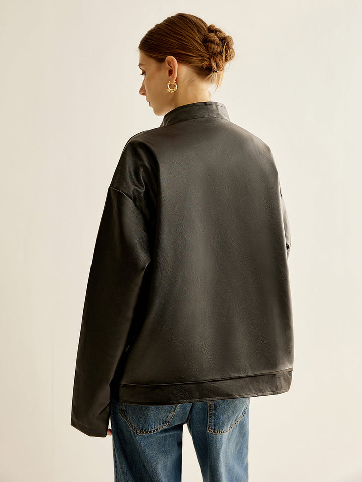 Gweeks - Striker Leather Track Jacket - gweeks.com