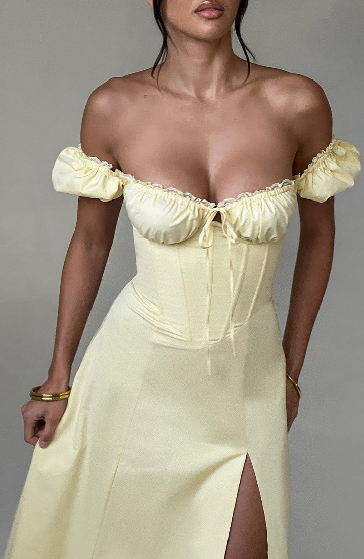 Gweeks - Sunlit Charm Midi Elbise - gweeks.com