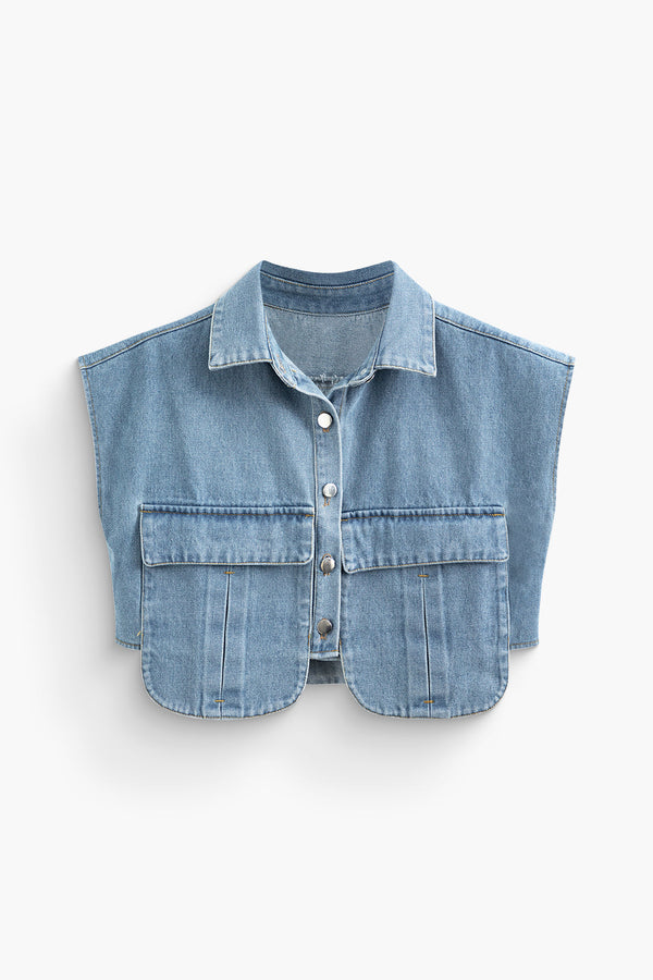 Gweeks - Urban Layered Denim Yelek - gweeks.com