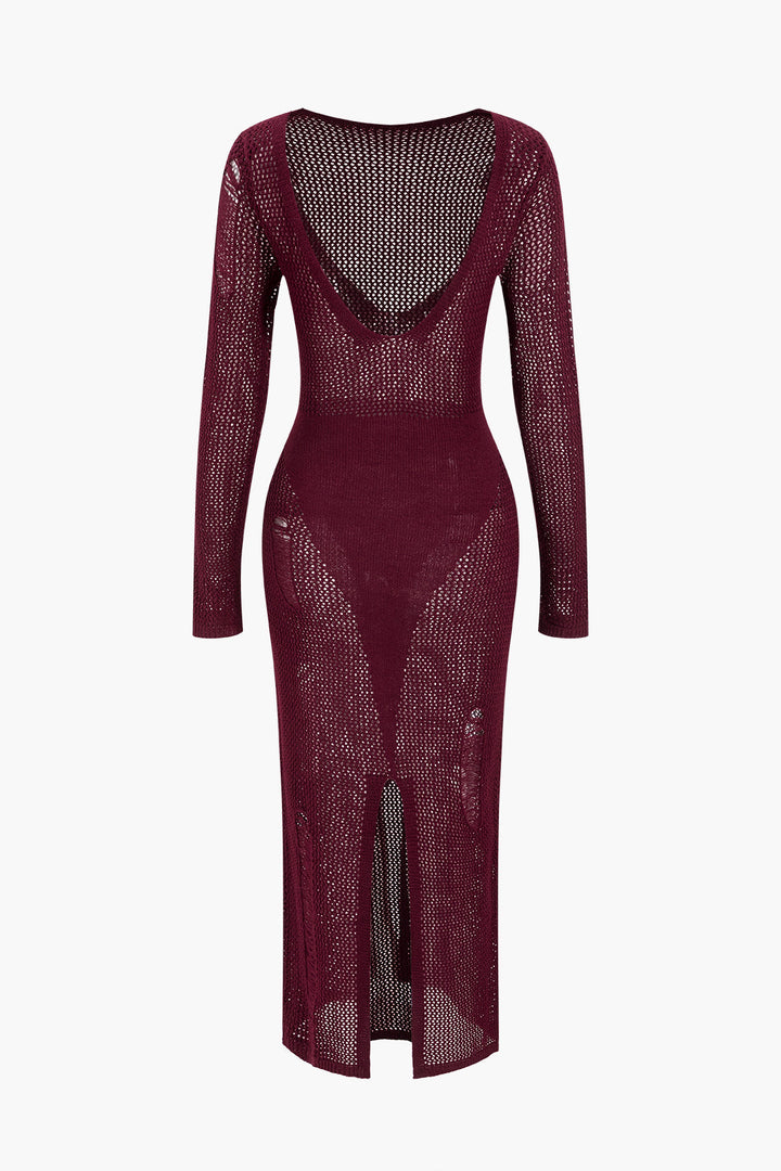 Gweeks - Velvet Aura Mesh Elbise - gweeks.com