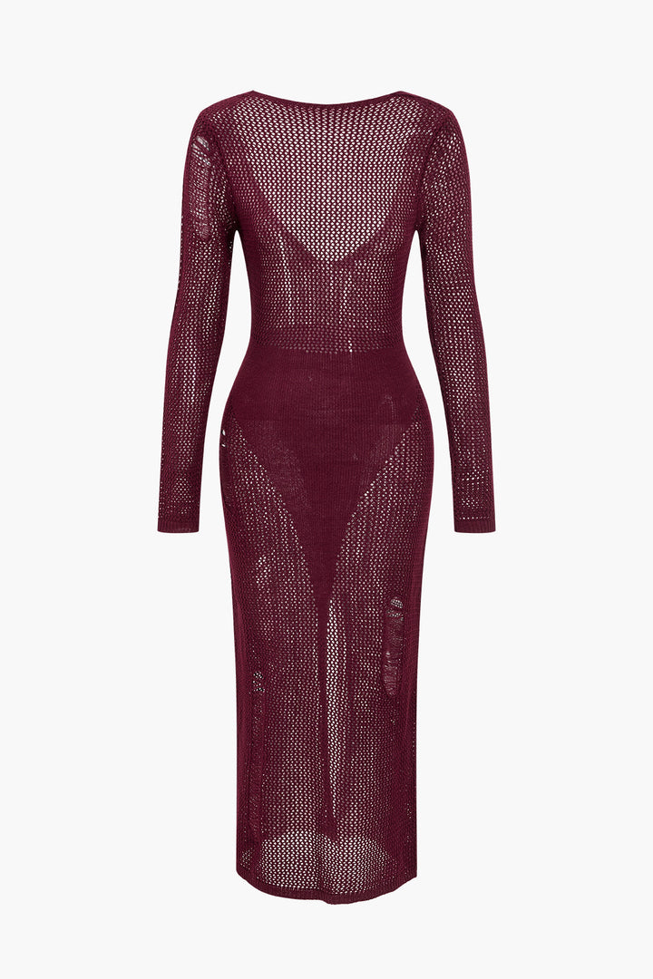 Gweeks - Velvet Aura Mesh Elbise - gweeks.com
