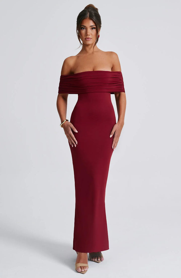 Gweeks - Velvet Charm Maxi Elbise - gweeks.com
